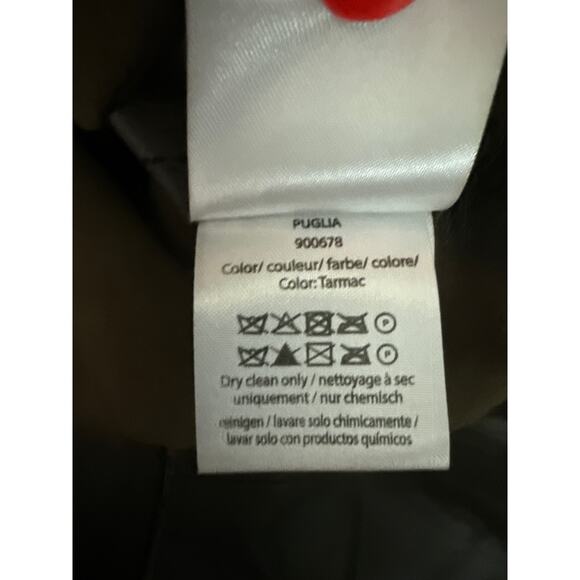 REMAIN by Birger Christensen Puglia Leather Shirt Dress Tarmac Size 12 - Picture 13 of 13